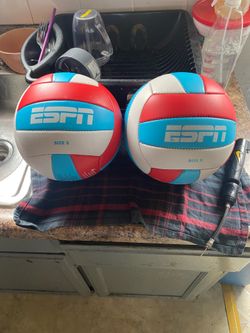 ESPN volleyball-2 + Nike Essential Ball Pump Anthracite/OPTI Yellow/OPTI Yellow