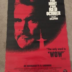 “Hunt For Red October “ Motion Picture Poster (1989)