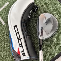 Cobra Aerojet 15° Adjustable 3-wood Mitsubishi Kai’ Li R-Flex