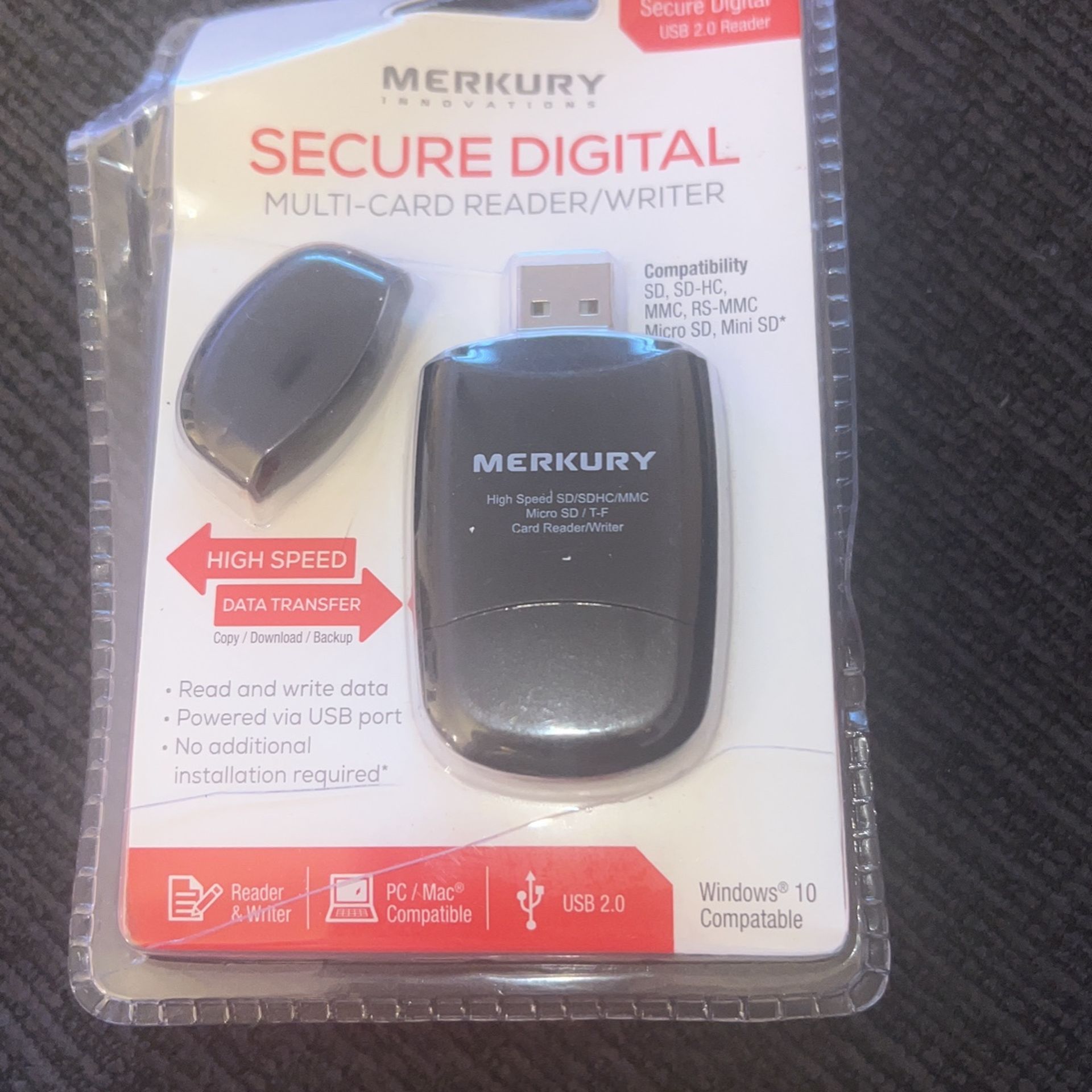 Merkury Secure Digital Multi-card Reader/writer