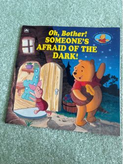 Winnie the Pooh Oh Bother Someone's Afraid of the Dark Golden Book Spec Ed 1996