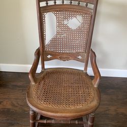 Vintage Cane Rocking Chair