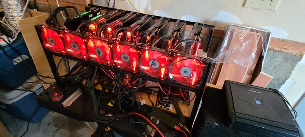 8 GPU crypto Miner for Sale in Kent, WA - OfferUp