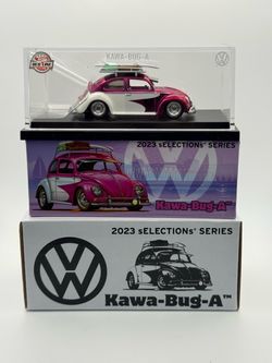 Hot wheels Volkswagen Kawa Bug A 2023 Selections Series Model Car RLC pink