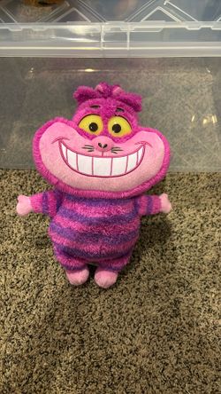 11”  Cheshire Cat Stuffed Animal/Eyes Glow And Says Phrases Needs Batteries