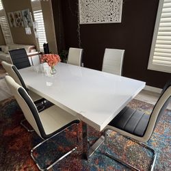 Modern Dining Table With 6 Chairs
