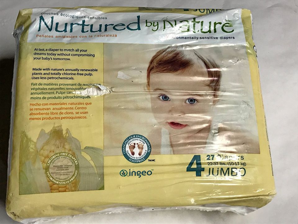 Diapers Nurtured by Nature Size 4 Qty 27 {641}.[Parma]