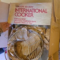 International Cooker, Wok, Tempura Rack, Paella Pan
