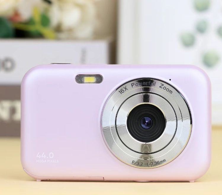 Digital Camera 1080P 44MP Kids Camera Digital Point and Shoot Camera with 32GB Memory Card,16X Zoom Vlogging Camera for Children Boys Girls Students，p