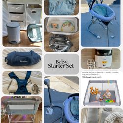 Bassinet, Changing Table, Swing, Playpen, Changing Pad, Pregnancy Pillow, Diaper Pail + More