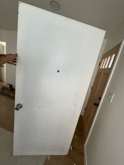 Wood doors and metal door
