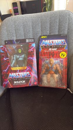 He Man And Skeletor Figures In Box