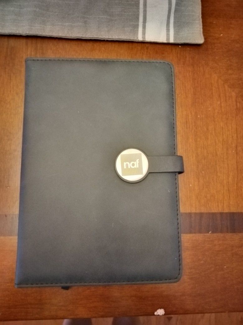 Leather Notebook With Metal Clasp And Paper Notebook- Never Used