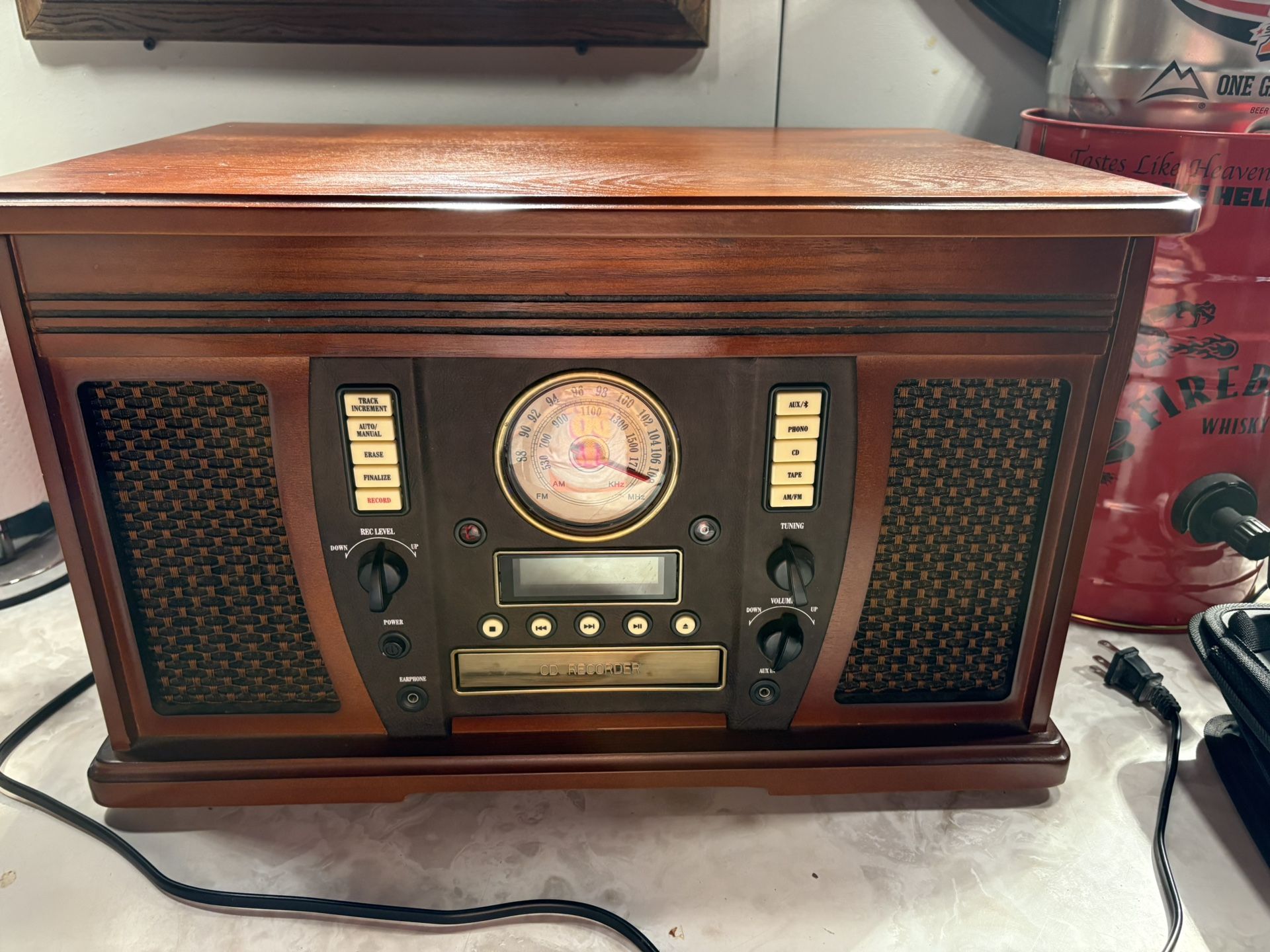 IT Wooden Music Center-Bluetooth