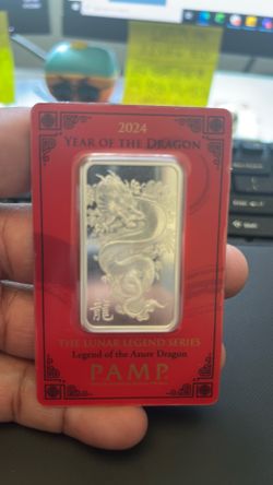Silver 1oz Year off the dragon Pamp Suisse