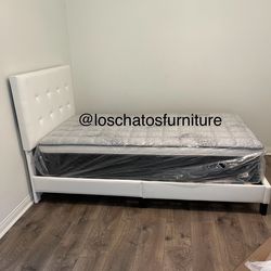 Twin size bed with mattress