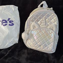Claire’s Diamond 💎 Unicorn 🦄 White Iridescent Backpack 🎒 -More In Profile 