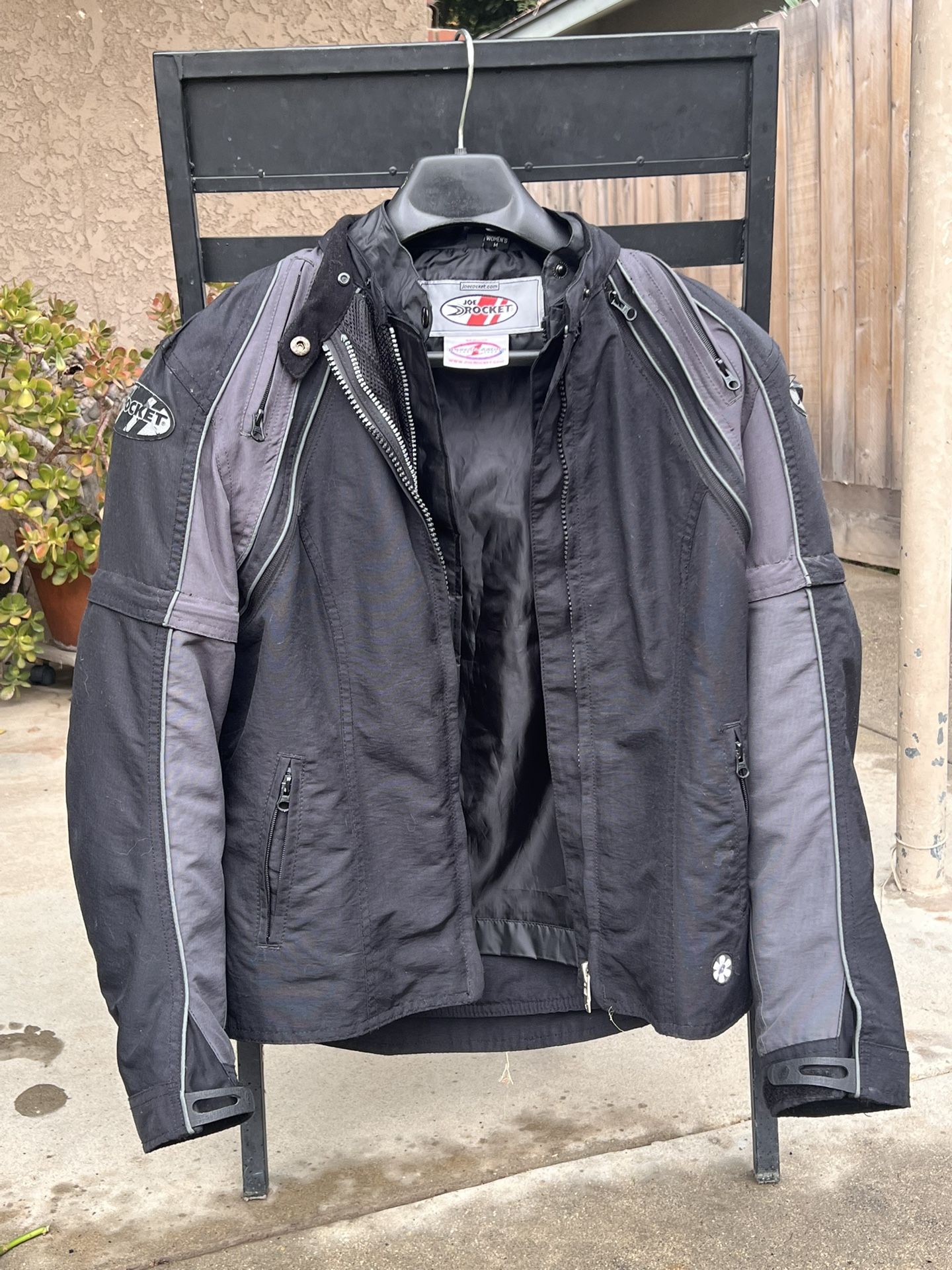 🏍️ Joe Rocket Women’s Motorcycle Riding Jacket – Size M (Gray/Black)