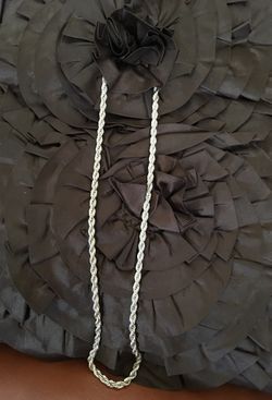 Sterling Silver Rope Necklace