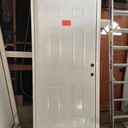 Metal Prehung Door - 6 Panel Style