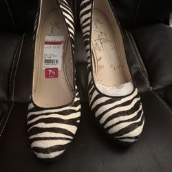 Heels Zebra Print 