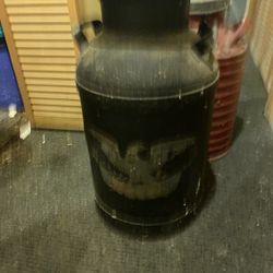 Antique Metal Milk Jugs