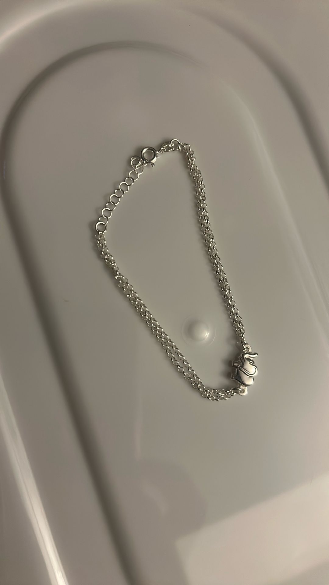 925 Sterling Silver Elephant Bracelet