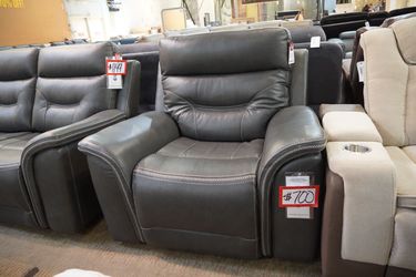 Leather Dual Power Recliner — Leather Italia