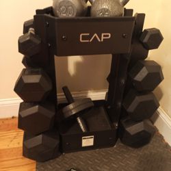 NEW CAP Barbell Rack stand and barbells