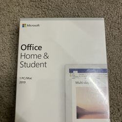 Sealed Microsoft Office Home & Student 2019 (1 PC/Mac) – Unused