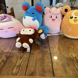 Pokémon Squishmallows + Hello Kitty