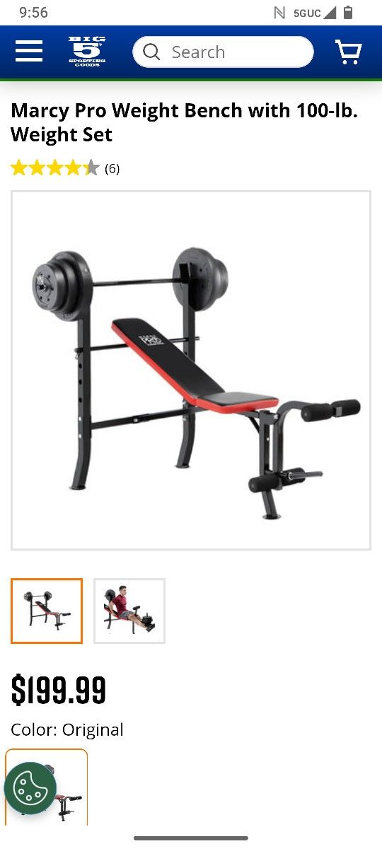 Bench press for sale with weights