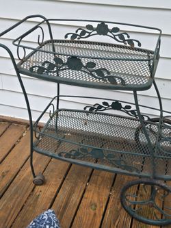 rolling service cart or gardening cart.