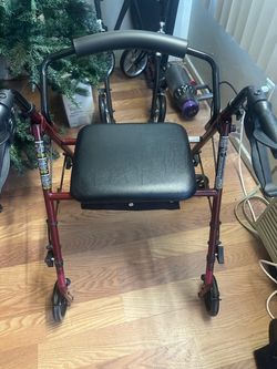 4-Wheel Rollator Walker with Seat