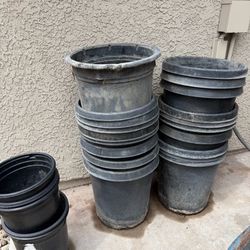 15 Gallon Black Plastic Nursery Pots