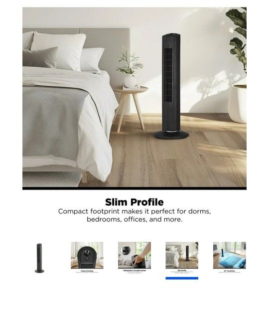 Tall 3-Speed Tower Fan