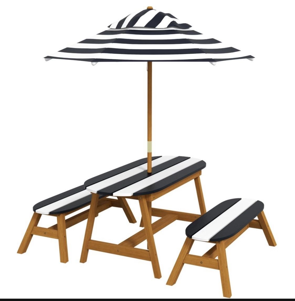 Real Living Kids Navy & Blue Surfboard 4-Piece Patio Table & Umbrella Set. New In Box  ** PRICE IS FIRM**