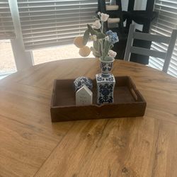 Wooden table tray