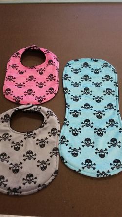 Baby bibs and burp cloths brand new