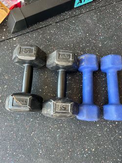 5lb and 8lb dumbbells