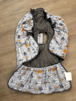 Dodo Nici Orange & Gray Baby Shopping Cart Cover $20