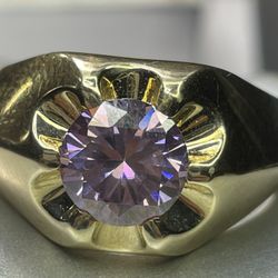 14k Gold Men’s Sapphire Ring