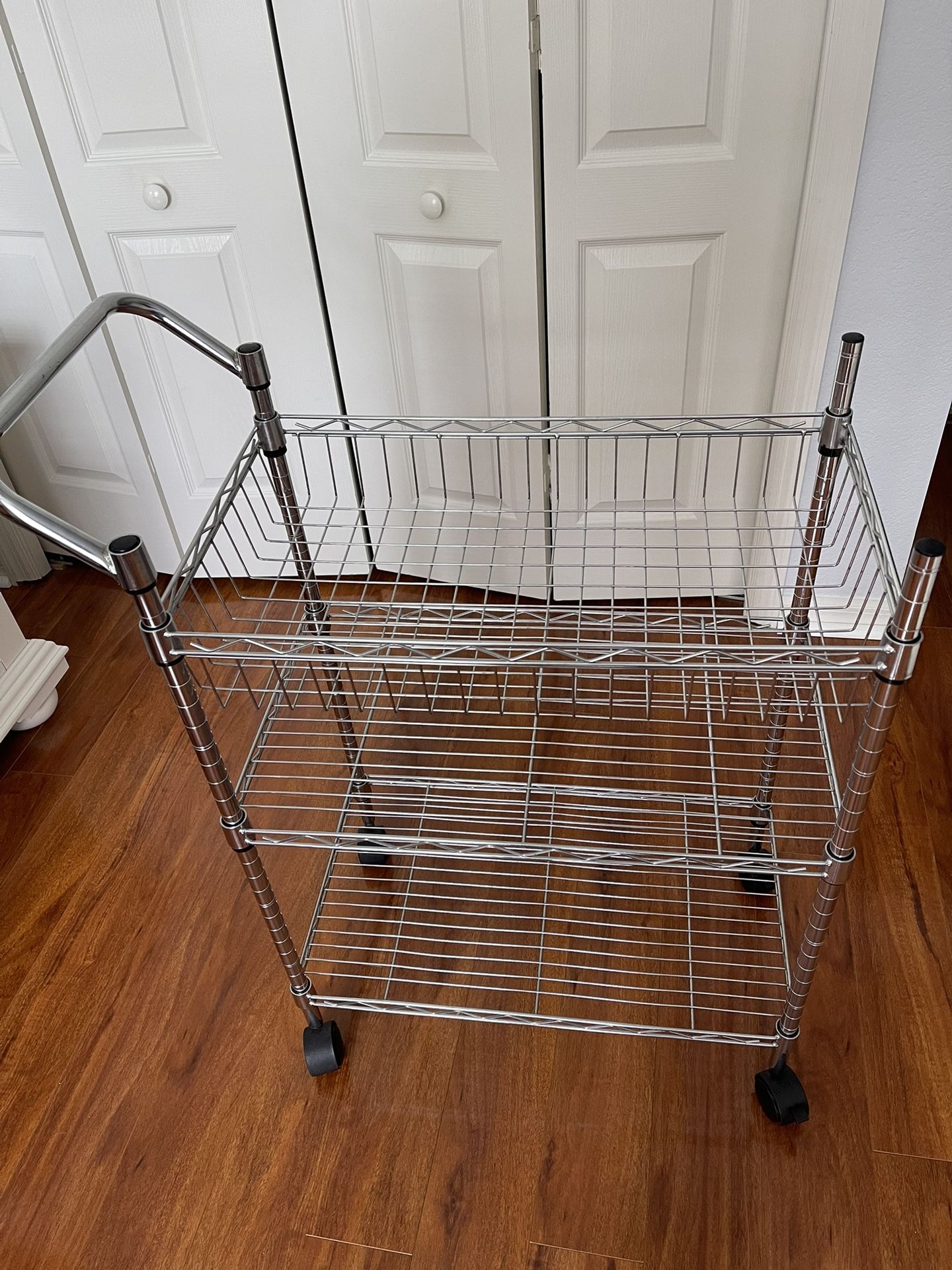 Chrome Wire Utility Cart