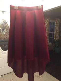 Burgundy skirt