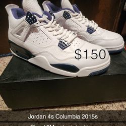Jordan 4 Columbia Size 10M 