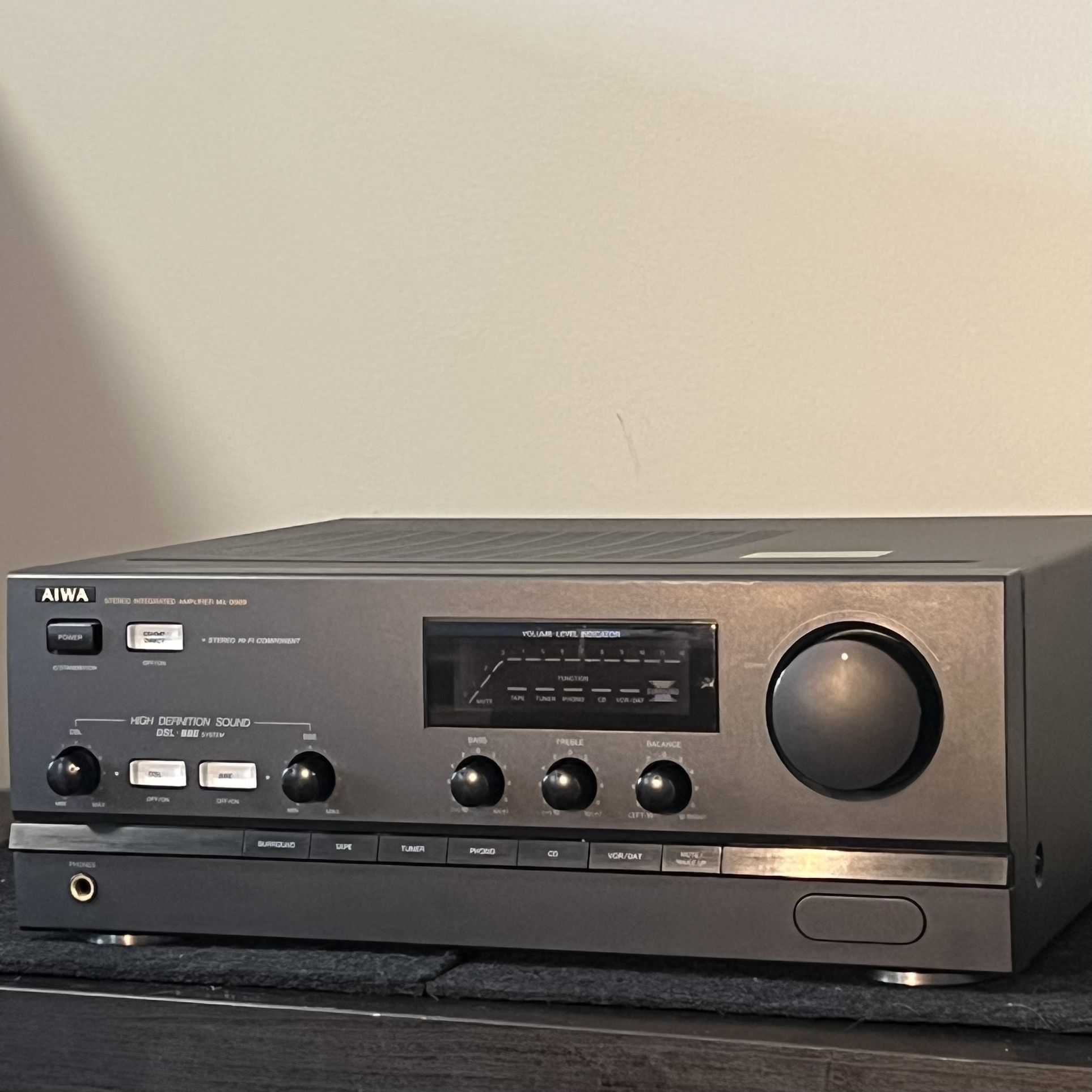 AIWA Stereo Integrated Amplifier / Receiver MX-D909 – Vintage Hi-Fi with Remote, BBE and DSL Sound