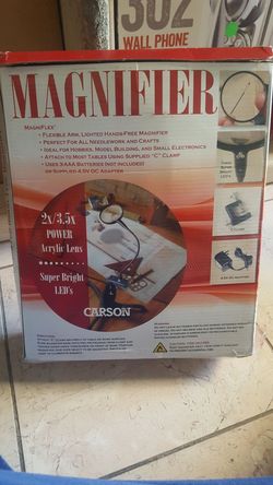 Magnifier with super bright LED light