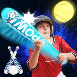 3 PCS LED Inflatable Baseball Bats - Pool Toys, Beach Games, 29.5 Inches Games and Kid Pools