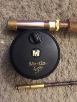 Vintage Rain beau fly fishing rod with a Martin tuffy 63 for Sale in