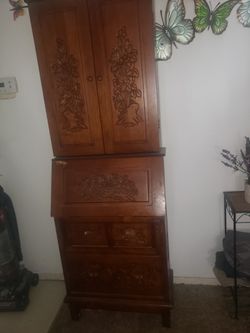 vintage 2pc cabinet 